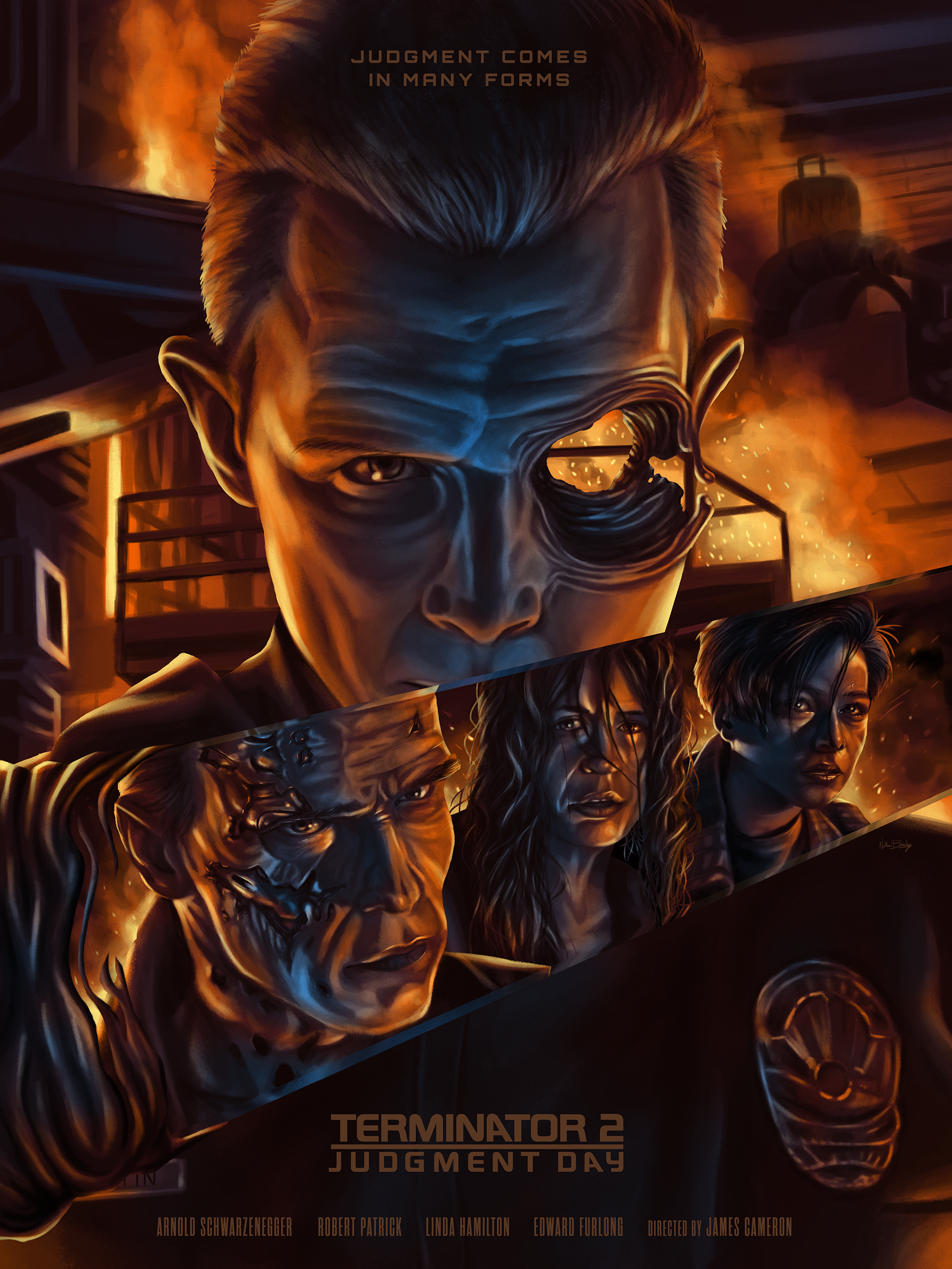 Terminator 2 Fan Poster digital film illustration movies photoshop terminator