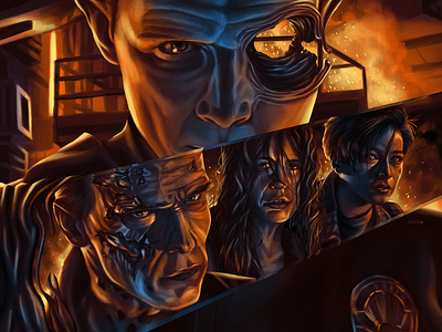 Terminator 2 Fan Poster digital film illustration movies photoshop terminator