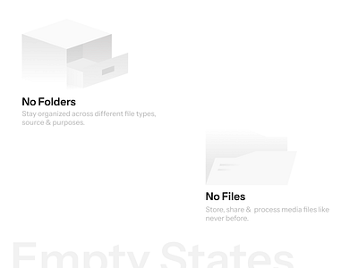 Empty States for File Manager design empty state file file manager illustration ui vector vector illustration