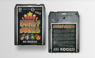 Surly Jones retro all-access pass branding graphic design illustration logo photoshop