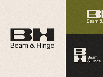 B & H Lettermarks b branding design h hand drawn letterform lettermark logo logo design typography vintage