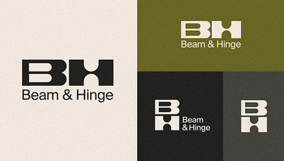 B & H Lettermarks b branding design h hand drawn letterform lettermark logo logo design typography vintage