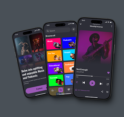 Music App Design app design appdesign music music app musical streaming platform ui uiux