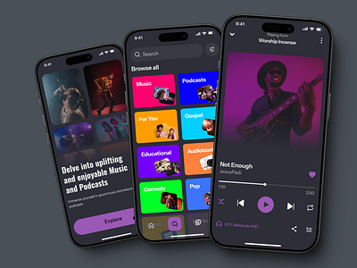 Music App Design app design appdesign music music app musical streaming platform ui uiux