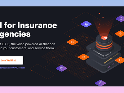 Insurance Agent for Agencies agent ai clean clean ui ill illustration insurance layout minimal sales agent virtual agent