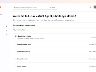 Insurance Sales Virtual Agent calling clean clean ui contact properties contacts dashboard design layout messaging minimal onboarding phone platform product design properties mapping saas app setup ui web app