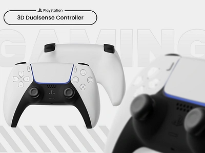 3D Dualsense Controller 3dmodel blender contoller dualsense gaming landingpage product ui