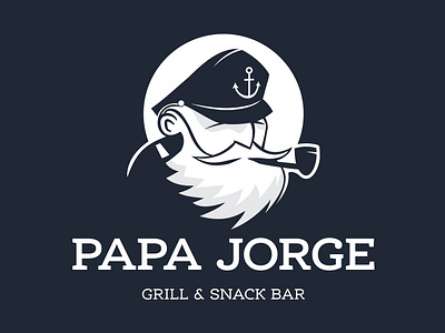 Papa Jorge - Identity branding illustration logo