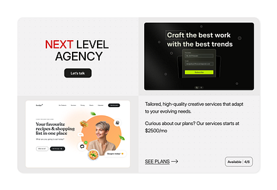 Bring your design to the "NEXT LEVEL!" design minimal ui web