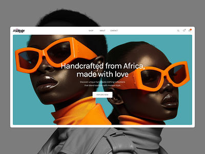 Vibrant Shopify E-Commerce for African-Inspired Fashion african inspired colorfulaesthetic design e commerce ecommerce ecommerce platform fashion fashion design handmadeclothing pattern platform responsive design shop shopify ui uxui webdesign website