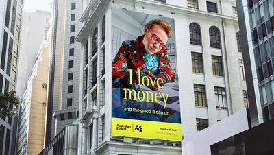 INVEST WITH HEART art direction billboard branding graphic design typography