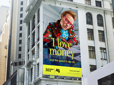 INVEST WITH HEART art direction billboard branding graphic design typography