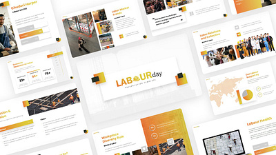 Labour Day Presentation branding design elegant graphic design labour labour day powerpoint presentation template