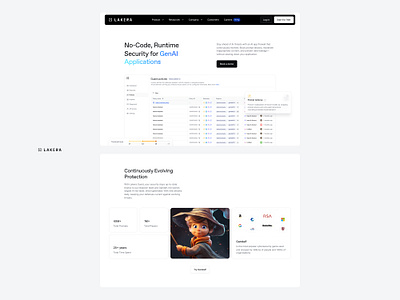 Lakera Guard ai cybersecurity developers layout no code prompt protection security threats ui