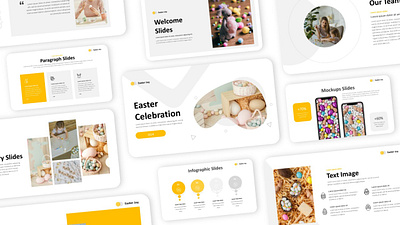 Easter Presentation branding design easter easter day elegant graphic design powerpoint presentation template