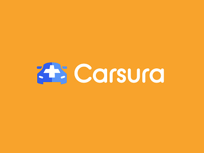 Carsura bold branding car design geometric insurance logo logodesign medical modern