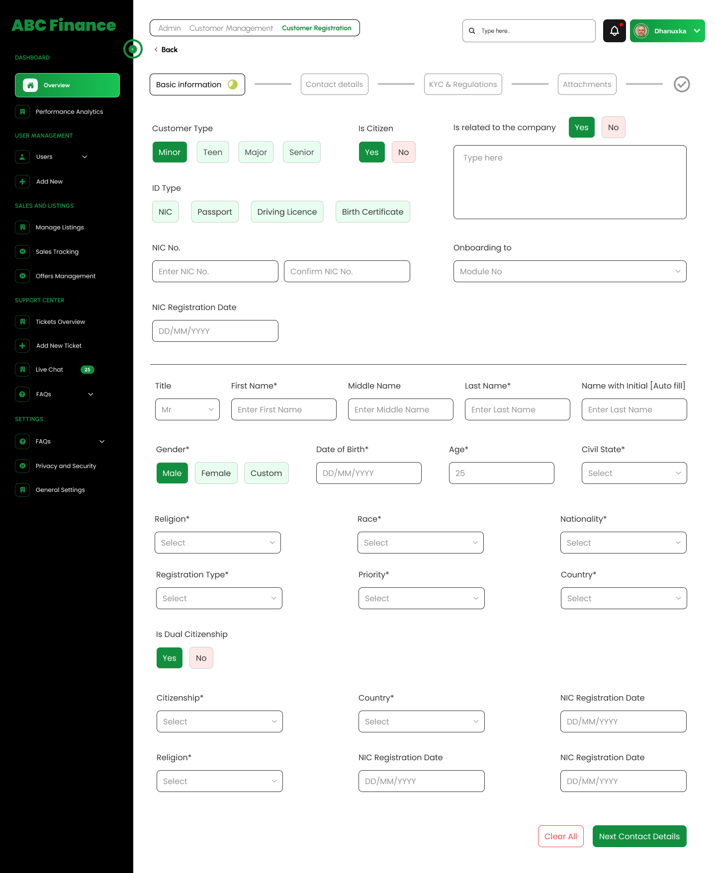 Financial Software Dashboard app dashboard branding design finance dashboard financial software dashboard ui ux