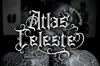 Atlas Celeste – Tattoo Font america animation blackletter book cover branding font calligraphy font display font fashion gothic font graphic design illustration ink font logo font mexico poster font product font tattoo tattoo font typography vintage font