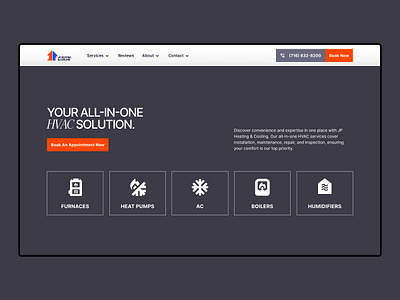 HVAC Website Service Section Design-JP Heating & Cooling hvac hvac designer near me hvac web design hvac web design agency hvac web design company hvac web design experts hvac web design services hvac web designer hvac web designs hvac web development hvac website hvac website builder hvac website in webflow hvac website template plumbing web designer rootover rootover agency rootover hvac web design agency web design for hvac website design for hvac