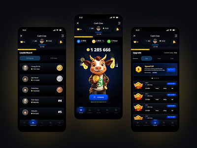 Cash Cow Mini Telegram Apps 3d app concept casino apps casino cow casino game casino game apps coin app design earn coin apps earning apps game design game design casino graphic design hamster app illustration mini apps telegram poker telegram apps ui uiux design ux design