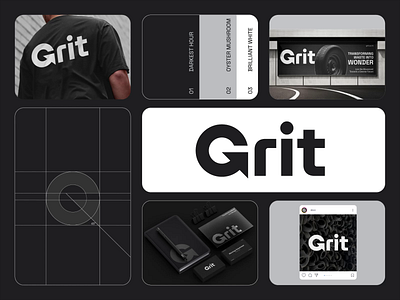 Grit animation brand guidelines brand identity brand visual branding creative design design graphic design logo motion graphics typography