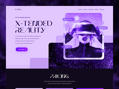 Landing page concept branding design graphic design modern ui ux webdesign