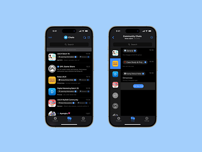 Redesigning Telegram Interface app design mobile app product ui ux