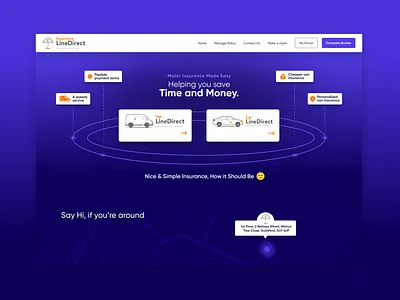 Simplifying Vehicle Insurance: Fast, Flexible, and Affordable car homepage insurance landing page truch truck ui design ux design van car insurance van insurance vehicle