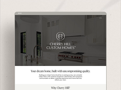 Cherry Hill Website Desktop brand design builder brand clark and co design custom home brand custome home design studio graphic design identity design southern california design web design web design inspiration website inspiration west coast design women owned business