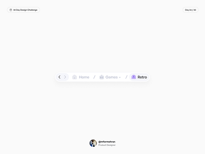 Breadcrumb 30 day design challenge breadcrumb product design ui design uiux uiux design ux design