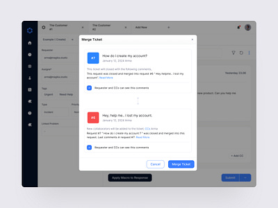 Ticket Merging Interface clean design ui ui design uiux ux ux design