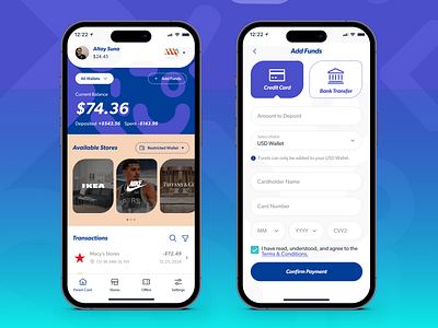 Loyalty Card App Screens b2b bonus brand cash coupon crytpo defi finance gamification loyalty money offers program promotion rewards saas stores usd voucher wallet