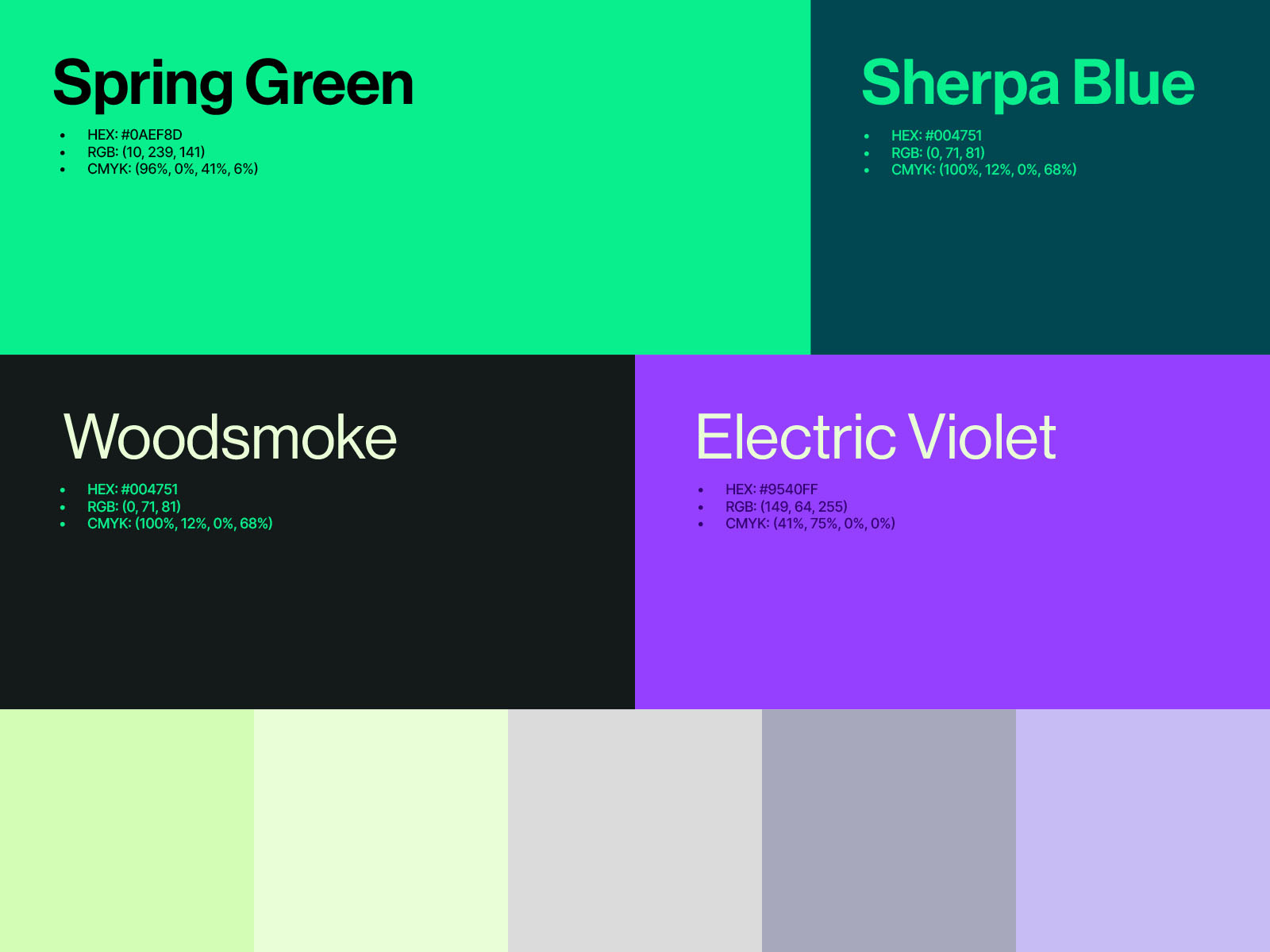 Example of Climax Color Palette