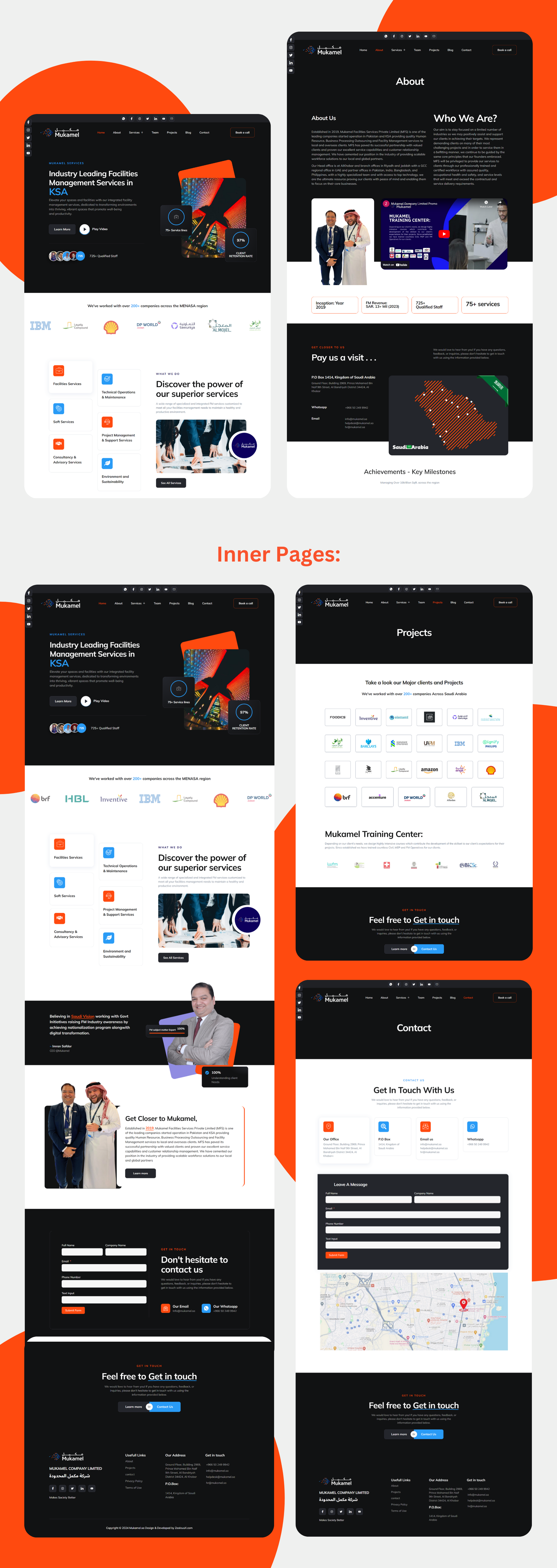 Mukamel Company Limited Website Design figma ui ui ux web design web development website design