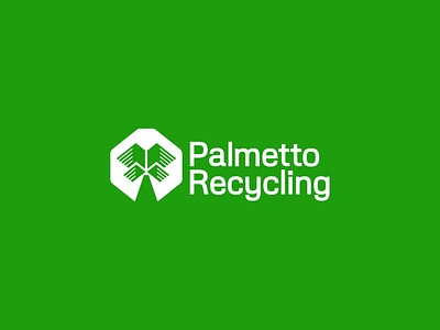 Recycling logo brand branding design elegant graphic design logo logo design logo designer logodesign logodesigner logotype mark modern palm recycling sign tech tree