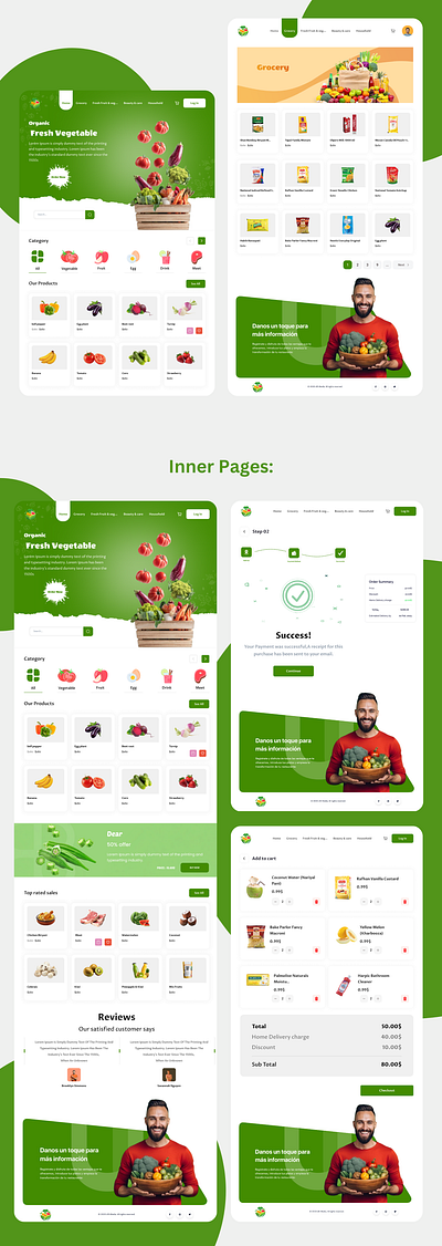 Vegetables Website Design figma ui ui ux web design website design