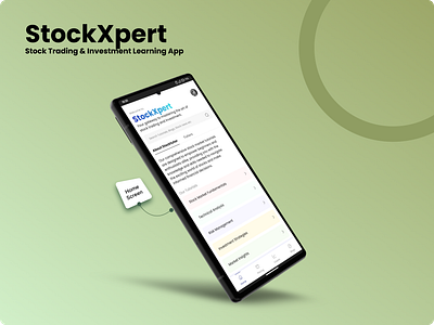 StockXpert App app app design design minimal mobile app ui ui design uiux