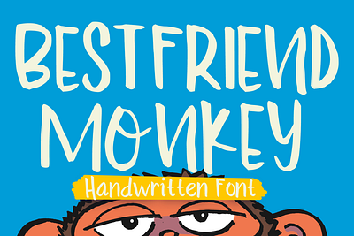 Bestfriend Monkey Font cartoon comic design display font font font design graphic graphic design hand drawn font hand drawn type hand lettering handwritten headline lettering logotype text type design typeface typeface design typography