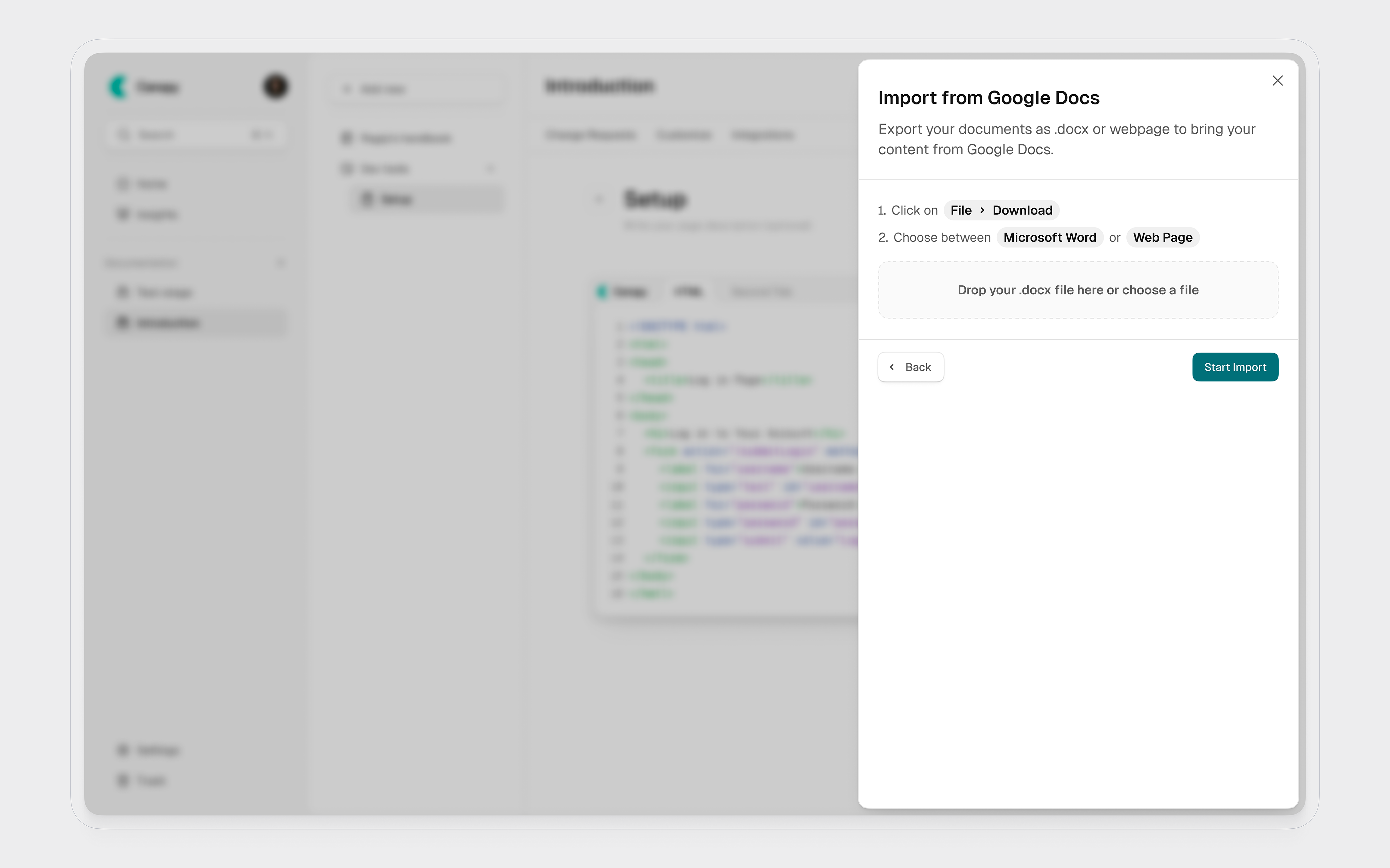 modal code dashboard dashboard ui google modal popup product product design product ui saas side side modal side popup ui