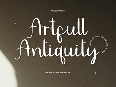 Artfull Antiquity - Elegant Modern Script Handwritten| Free Font beauty branding casual chic design elegant fashion font free font graphic design handwritten illustration logo modern script typeface typography ui