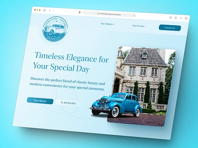 Luxury Chauffeur Website Redesign branding car company contact form landing page redesign responsive ui ux ux research web design