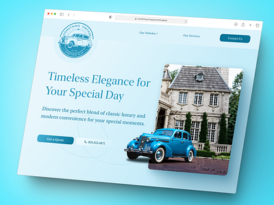 Luxury Chauffeur Website Redesign branding car company contact form landing page redesign responsive ui ux ux research web design