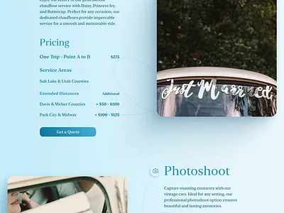 Luxury Chauffeur Website Redesign branding car company contact form landing page redesign responsive ui ux ux research web design