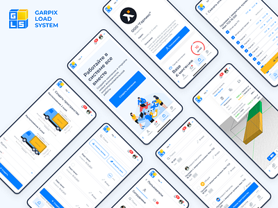 GLS Mobile adaptive app cargo design mobile system ui user interface ux web app