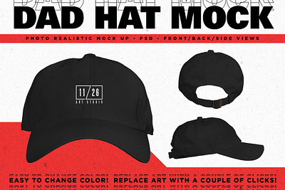 Dad Hat Mockup apparel cap cap mock cap mock up clothing custom customize dad hat dad hat mockup fashion fashion mock hats merch merchandise mock up product mockup