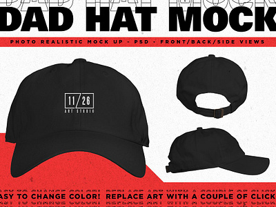 Dad Hat Mockup apparel cap cap mock cap mock up clothing custom customize dad hat dad hat mockup fashion fashion mock hats merch merchandise mock up product mockup