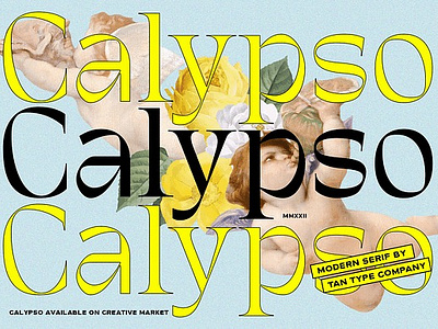 TAN - CALYPSO classic classic font contemporary serif display serif display type elegant font retro serif tan calypso