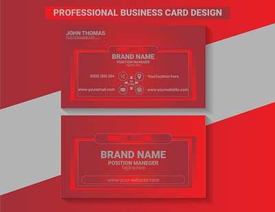 Professional Business Card Design business card card id card illustrator photoshop