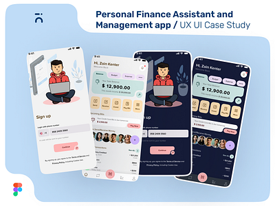 Personal Finance Assistant and Management app / UX Case Study competitor competitor research finance app finance app ux case study mobile app mobile app design uiux user research ux case study