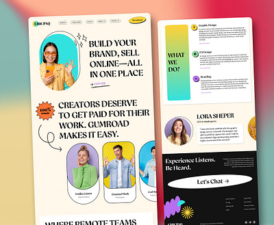 Landing page design Agency homepage agency template figma landing page design ui design ui kit ux design